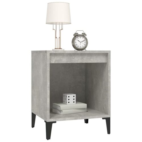 Bedside Cabinets 2pcs Concrete Grey 40x35x50cm - Image 4