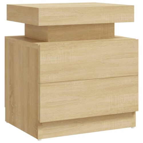 Bedside Cabinet Sonoma Oak 45x35x52cm Engineered Wood