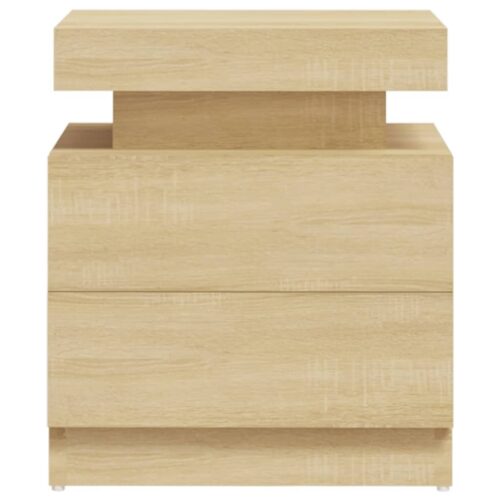 Bedside Cabinet Sonoma Oak 45x35x52cm Engineered Wood - Image 4