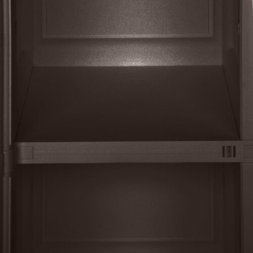 Plastic Cabinet 40x43x85.5cm Wood Design Brown - Image 7