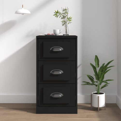 Sideboard Black 36x35.5x67.5cm Engineered Wood