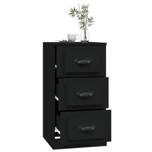 Sideboard Black 36x35.5x67.5cm Engineered Wood - Image 7