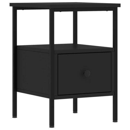 Bedside Cabinets 2pcs Black 34x36x50cm Engineered Wood - Image 3