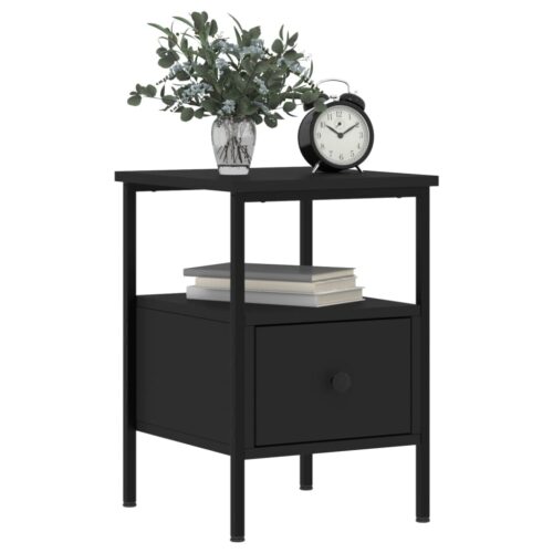 Bedside Cabinets 2pcs Black 34x36x50cm Engineered Wood - Image 4