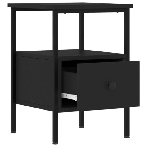 Bedside Cabinets 2pcs Black 34x36x50cm Engineered Wood - Image 6