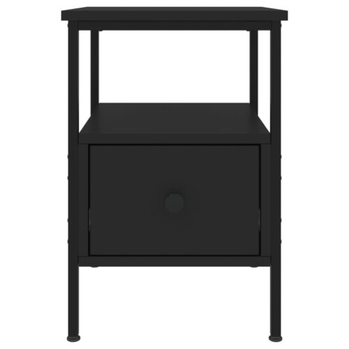 Bedside Cabinets 2pcs Black 34x36x50cm Engineered Wood - Image 7