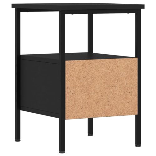 Bedside Cabinets 2pcs Black 34x36x50cm Engineered Wood - Image 9