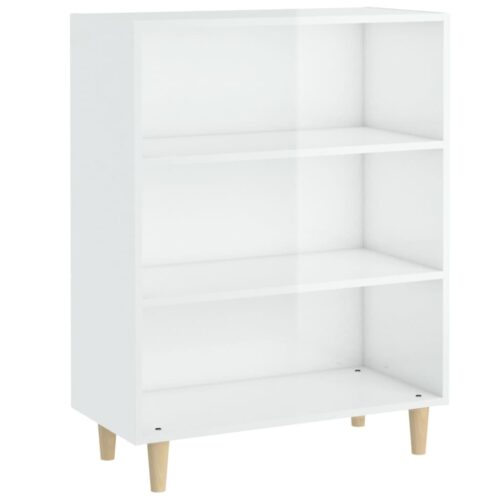 Sideboard High Gloss White 69.5x32.5x90cm Engineered Wood - Image 2