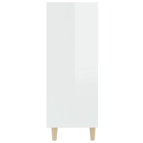Sideboard High Gloss White 69.5x32.5x90cm Engineered Wood - Image 4