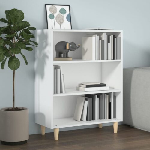 Sideboard High Gloss White 69.5x32.5x90cm Engineered Wood - Image 9