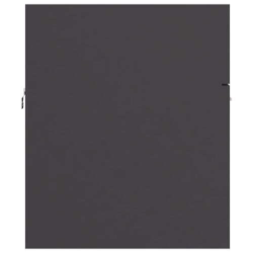 2-Piece Bathroom Furniture Set Grey Engineered Wood - Image 10