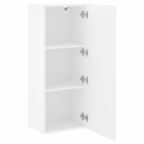 TV Wall Cabinet White 40.5x30x102cm Engineered Wood - Image 6