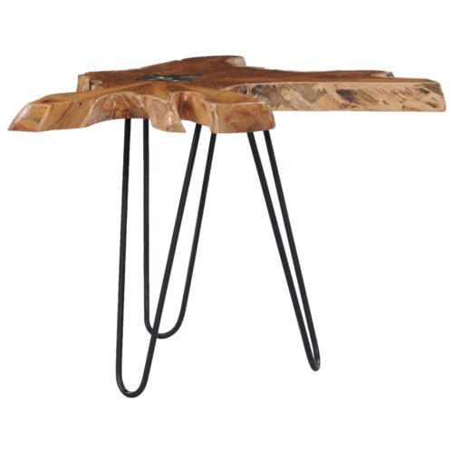 Coffee Table 70x45cm Solid Teak Wood Polyresin - Image 8