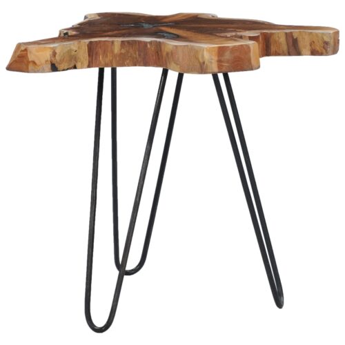 Coffee Table 70x45cm Solid Teak Wood Polyresin - Image 10