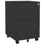 Mobile File Cabinet Anthracite 39x45x60cm Steel