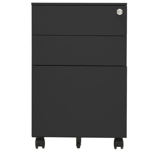 Mobile File Cabinet Anthracite 39x45x60cm Steel - Image 2