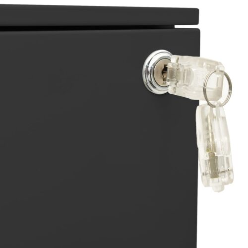 Mobile File Cabinet Anthracite 39x45x60cm Steel - Image 8
