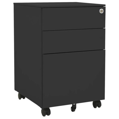 Mobile File Cabinet Anthracite 39x45x60cm Steel - Image 12