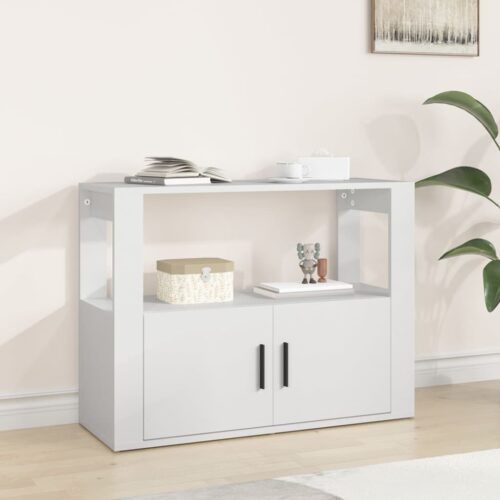 Sideboard White 80x30x60cm Engineered Wood