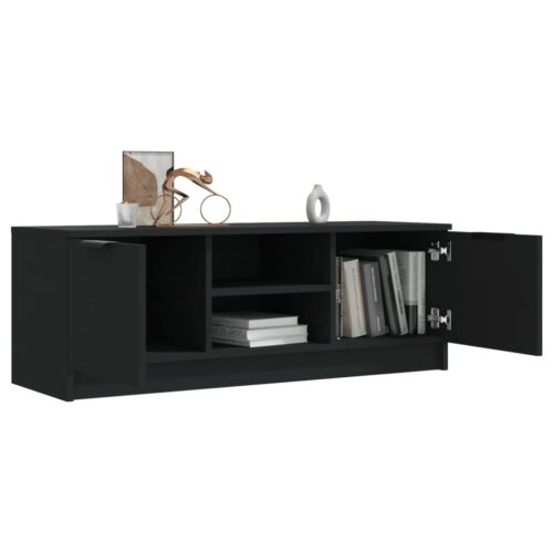 TV Cabinet Black 102x35x36.5cm Engineered Wood - Image 7