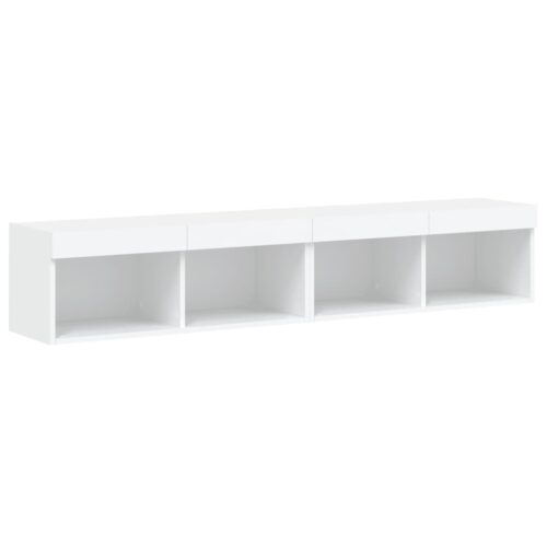TV Cabinets with LED Lights 2pcs White 80x30x30cm - Image 6