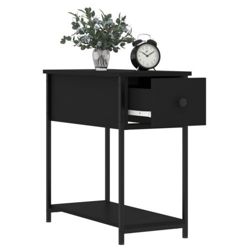 Bedside Cabinets 2pcs Black 30x60x60cm Engineered Wood - Image 4