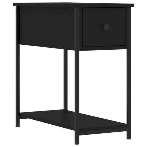 Bedside Cabinets 2pcs Black 30x60x60cm Engineered Wood - Image 5