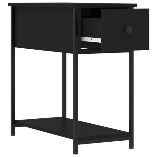 Bedside Cabinets 2pcs Black 30x60x60cm Engineered Wood - Image 7