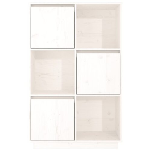 Highboard White 74x35x117cm Solid Wood Pine - Image 5