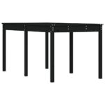 Pine Wood Garden Table Outdoor Patio Coffee Dining Lounge Bistro Furniture Black