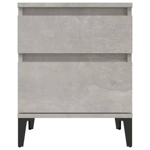 Bedside Cabinets 2pcs Concrete Grey 40x35x50cm - Image 6