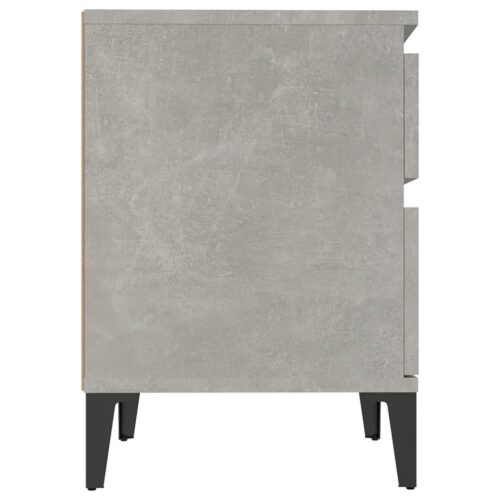 Bedside Cabinets 2pcs Concrete Grey 40x35x50cm - Image 7