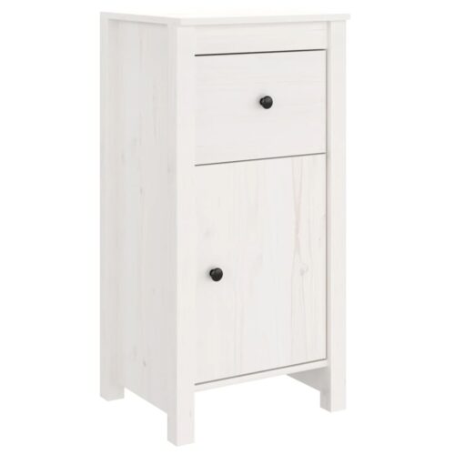 Sideboards 2pcs White 40x35x80cm Solid Wood Pine - Image 8
