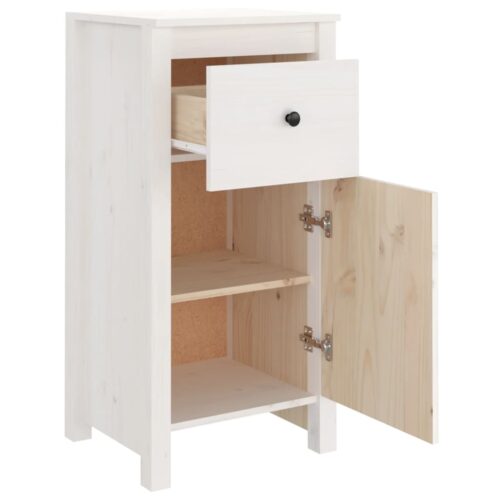 Sideboards 2pcs White 40x35x80cm Solid Wood Pine - Image 9