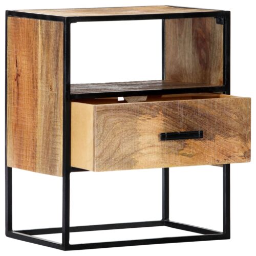Nightstand 40x30x50cm Solid Mango Wood - Image 3