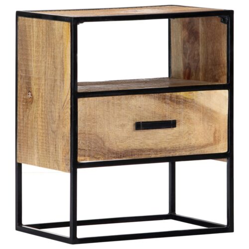 Nightstand 40x30x50cm Solid Mango Wood - Image 9