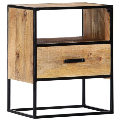 Nightstand 40x30x50cm Solid Mango Wood - Image 10