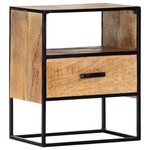 Nightstand 40x30x50cm Solid Mango Wood - Image 12