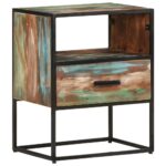 Bed Cabinet 40x30x50cm Solid Reclaimed Wood