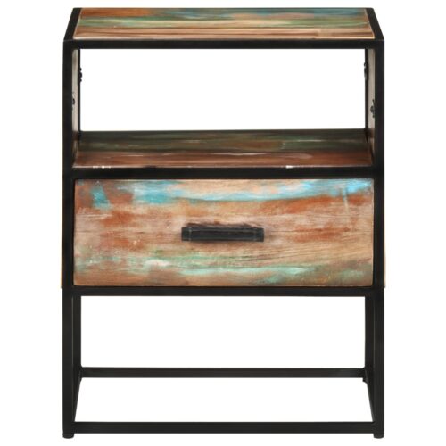Bed Cabinet 40x30x50cm Solid Reclaimed Wood - Image 2