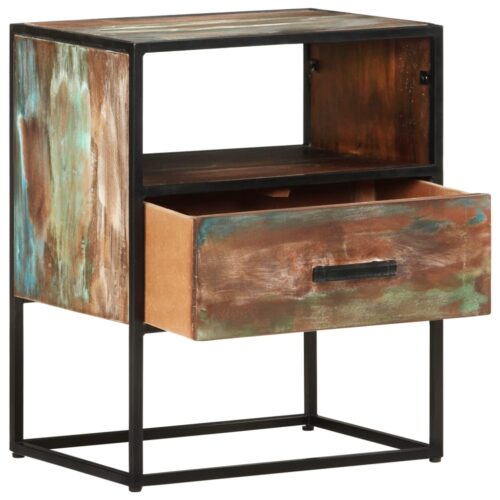 Bed Cabinet 40x30x50cm Solid Reclaimed Wood - Image 4