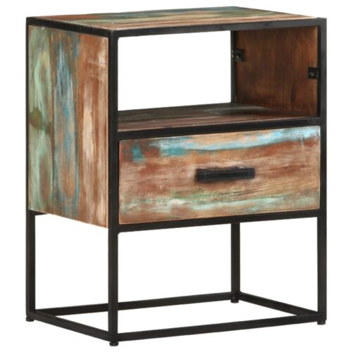 Bed Cabinet 40x30x50cm Solid Reclaimed Wood - Image 9