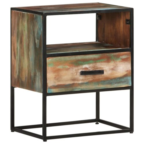 Bed Cabinet 40x30x50cm Solid Reclaimed Wood - Image 10