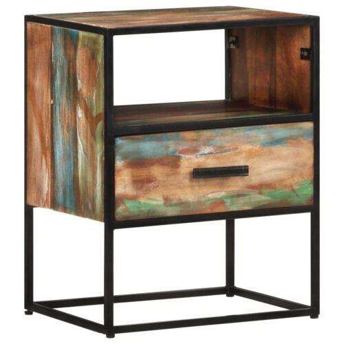 Bed Cabinet 40x30x50cm Solid Reclaimed Wood - Image 11