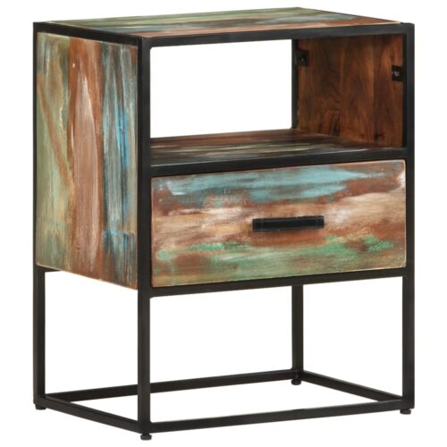 Bed Cabinet 40x30x50cm Solid Reclaimed Wood - Image 12