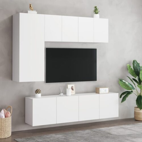 TV Cabinets Wall-Mounted 2 pcs White 60x30x41 cm - Image 3