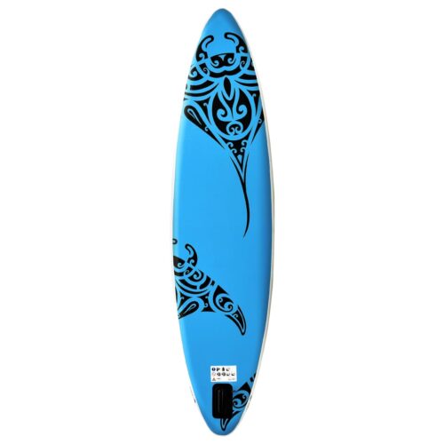 Inflatable Stand Up Paddleboard Set 320x76x15cm Blue - Image 4