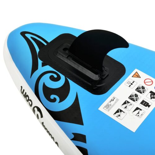 Inflatable Stand Up Paddleboard Set 320x76x15cm Blue - Image 7