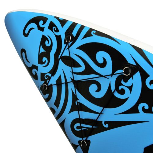 Inflatable Stand Up Paddleboard Set 320x76x15cm Blue - Image 8
