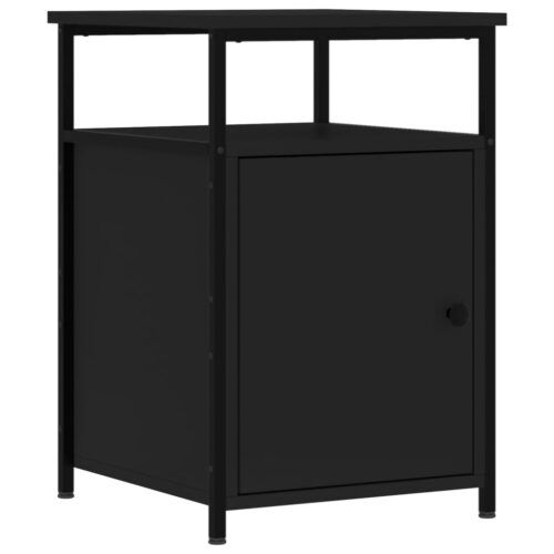 Bedside Cabinets 2pcs Black 40x42x60cm Engineered Wood - Image 3